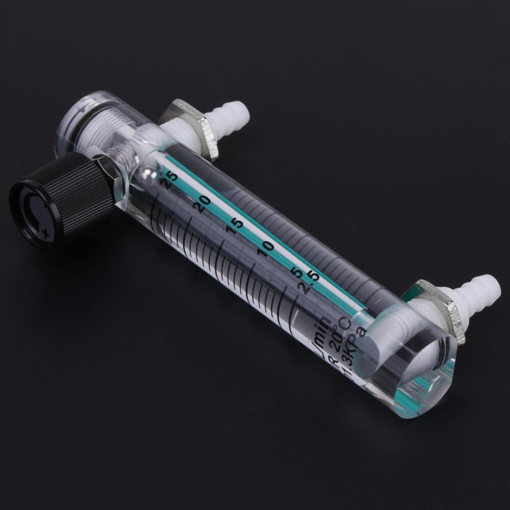 2.5-25LPM Gas Flowmeter 0.6MPa Pressure Oxygen Air Flow Meter LZQ-5 Gas Control Valve Hydrogen Carbon Dioxide Regulator