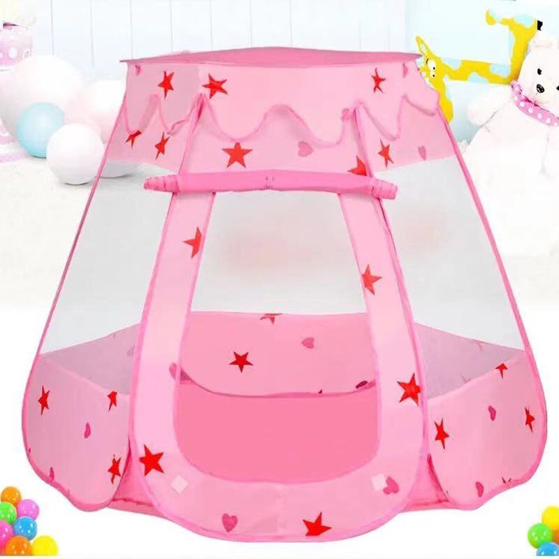 freundlicher Zelt Faltbare Tipi Für freundlicher Baby Moskito-nachweisen Zelt Zimmer Innen und OutdoorOcean Ball Schwimmbad freundlicher Spielen haus