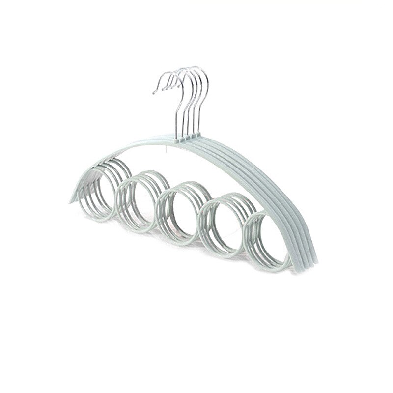 Cintre pour écharpe en PP, 1 pièce, organisateur pour foulard, cercles en plastique, cravate de cou et ceinture: gray-A