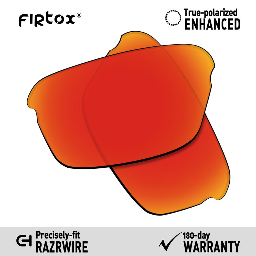 Firtox True UV400 Polarized Lenses Replacement for-Oakley Razrwire Sunglasses (Compatiable Lens Only) - Multiple Colors: Red-Polarized