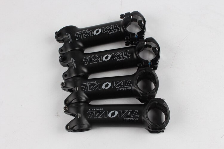 OVAL 31.8*28.6*90-120mm 6-17 Degree Bicycle Stem MTB Mountain Road Bike Handlebar Stem Bicycle Handle bar Stems Black/White