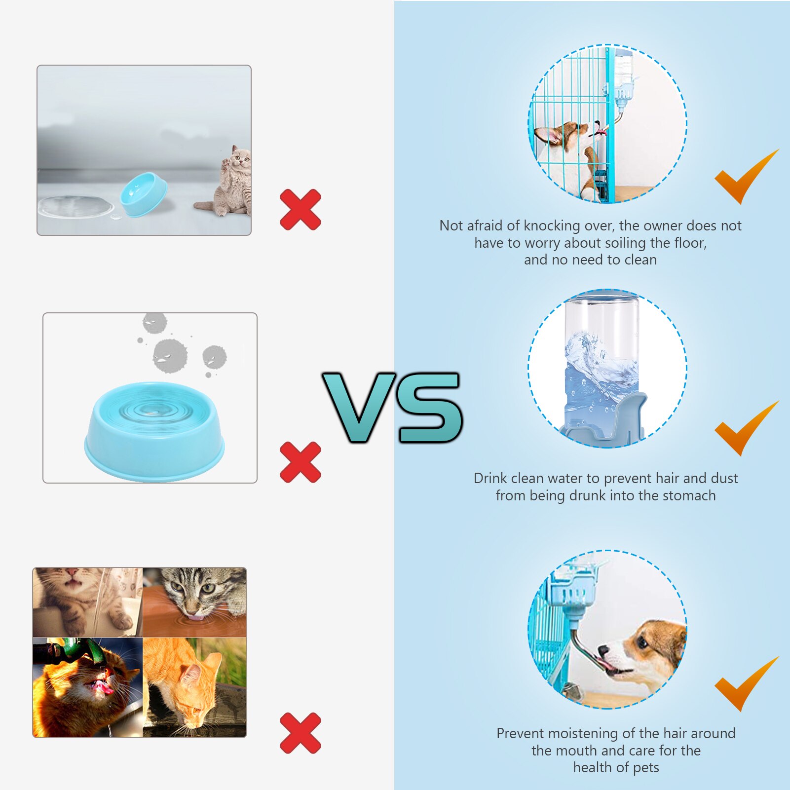 Dog Water Dispenser for Cage Dog Water Bottle for Crate 600ml Pet Water Fountain Automatic Pet Water Dispenser Dog Product