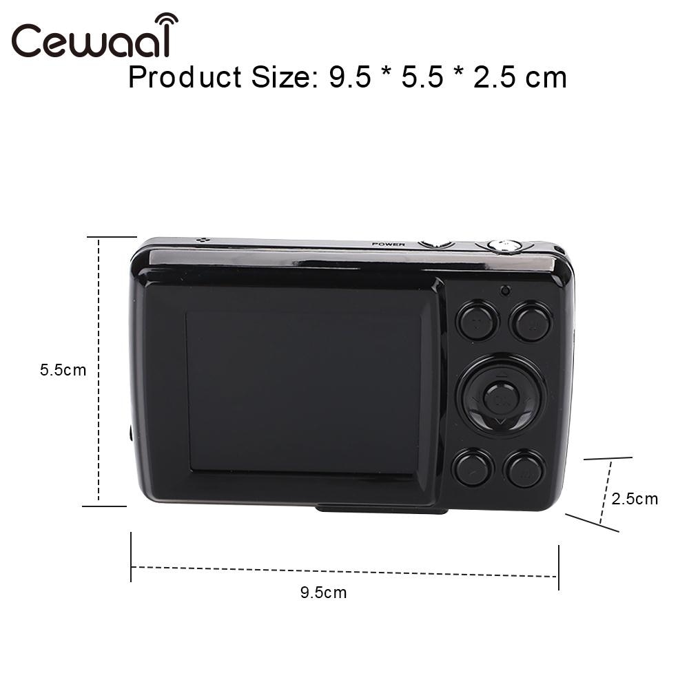 Cewaal câmera digital ultra preta com 1.6mp 1080p hd, filmadora dvr, câmera hd de 16mp e 1080p, gravadora de vídeo com precisão câmera 1080p dv