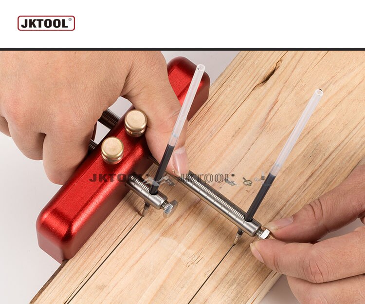 0-140mm Aluminum Alloy Dual Needles Marking Gauge Double Needles Marking Gauge Double Scriber Marking gage