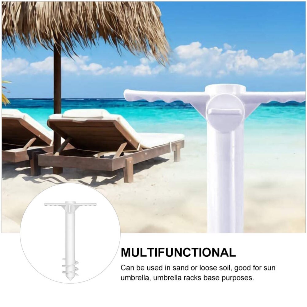 1 Pc Beach Umbrella Sand Anchor Sand Auger Plastic Sand Grabber Spike Auger