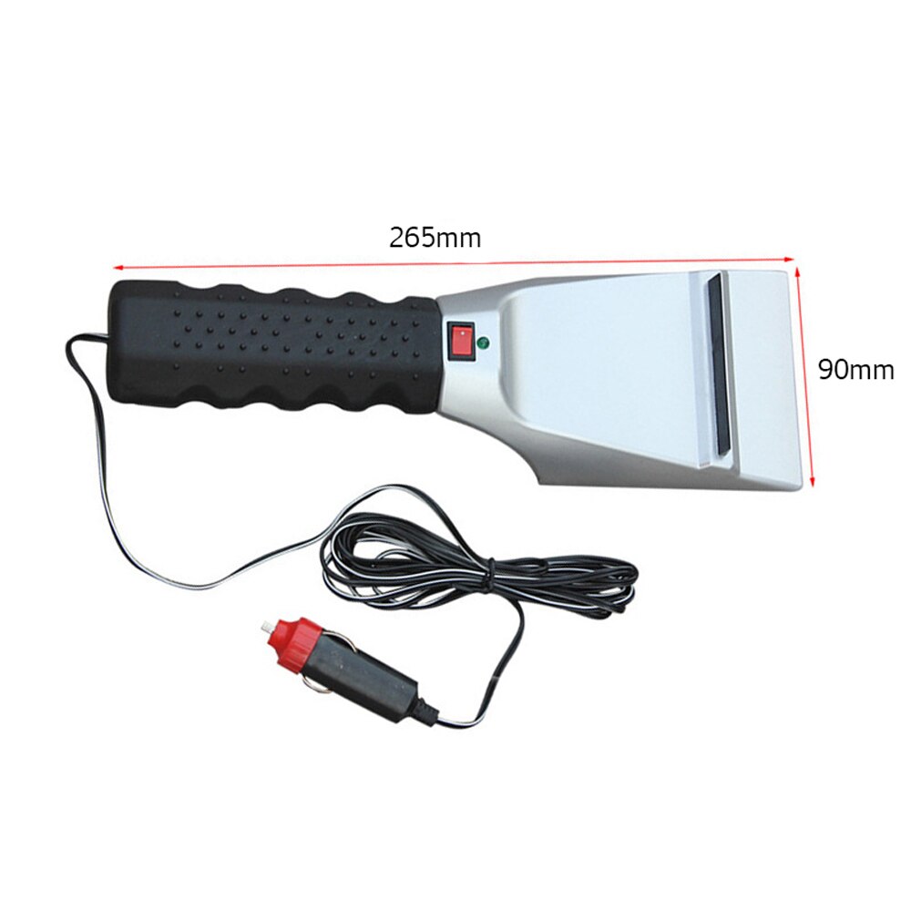 12V 24V Electric Snow Removal Heated Car Ice Scraper Automobiles Cigarette Lighter Shovel Windshield Glass Defrost Clean Tools