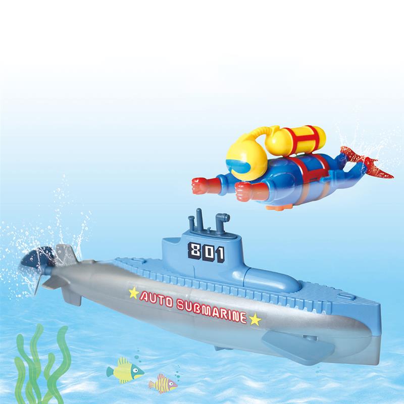 8 styles Kids Clockwork Submarine Water Toys Simulation Little Submarine Rocket Bathing Bathtub Shower Toys for Kids Play Water