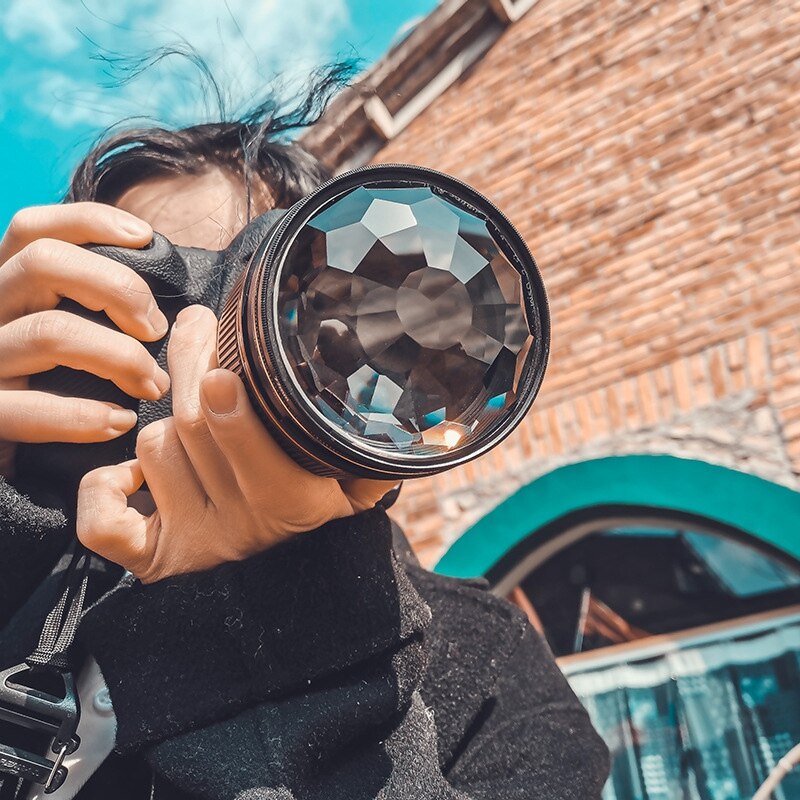 Camera Filter,77Mm Caleidoscoop Prisma Camera Glas Filter/Macro Filter Zonnekap Voor Onderwerpen Slr Camera