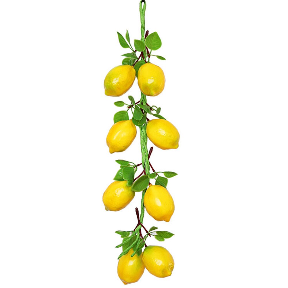 Simulación de patatas Chili cuerdas de fruta Artificial vegetal espuma modelo granja Hotel decoración del hogar fotografía Prop: Lemon