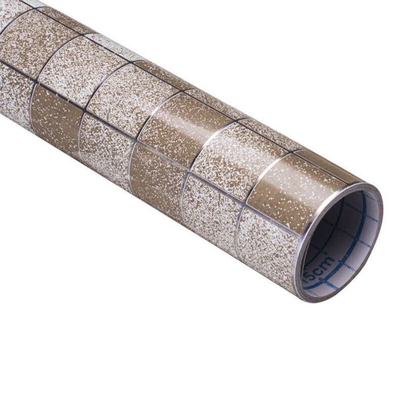 Kitchen Oil-Proof Waterproof Sticker Self-adhesive Wallpaper Peel and Stick Backsplash for for Drawer Stove Countertop 45x200cm: 3