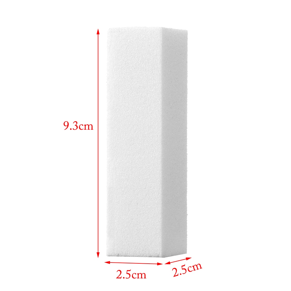 10 Stks/pak White Nail File Block Nail Polijstmachine Schuren Nail Art Buffer Polijsten Blokken Manicure Gereedschap Nail Beauty Accessoires