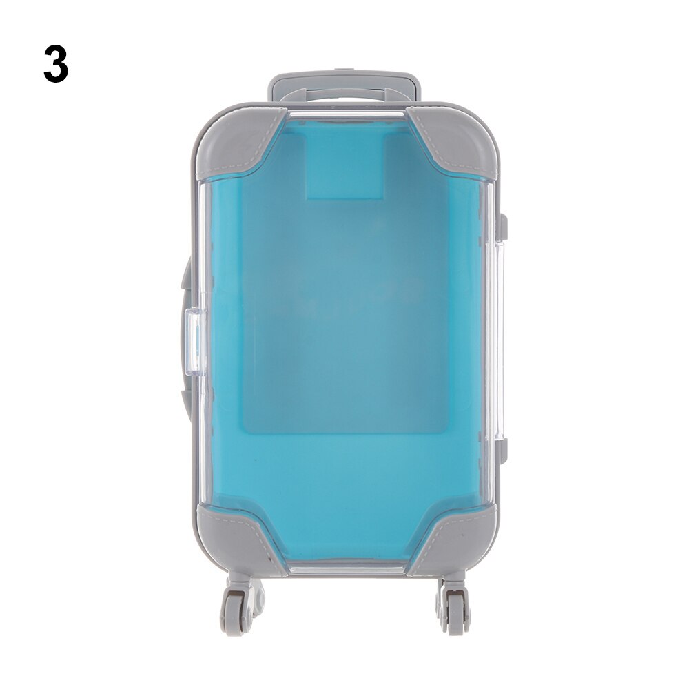 Mini Wagen Gepäck für Verpackung Puppe Schmuck Kleine Kleidung SchöNe Koffer Puppenhaus Dekoration Kunststoff Miniatur Spielzeug Stamm: A-3
