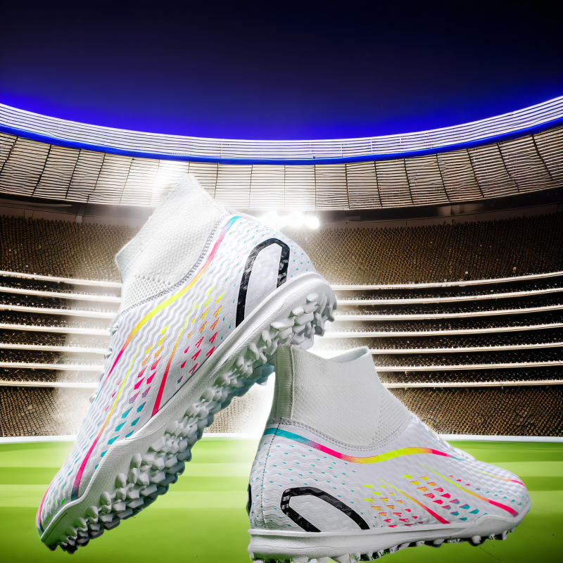 Neue Männer Neue FußBall Schuhe Stollen FußBall Stiefel Knöchel Turnschuhe Lange Spikes Ausbildung Schuhe drinnen Futsal Spiel Sport