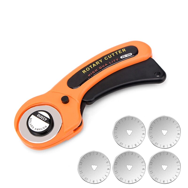 45Mm Rotary Cutter Met 5 Stuks Vervanging Blades Rotary Cutter Voor Crafting: Default Title