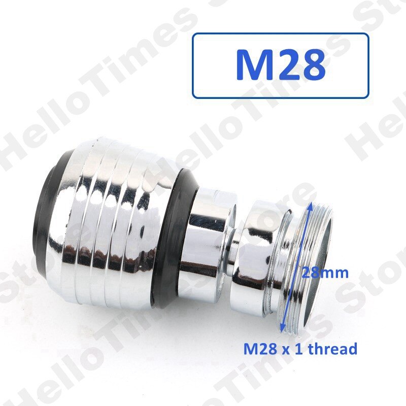 Messing 360 Rotate Swivel Kraan Nozzle Met Filter Water Kraan Adapter Tap Beluchter Diffuser Keuken Accessoires: M28