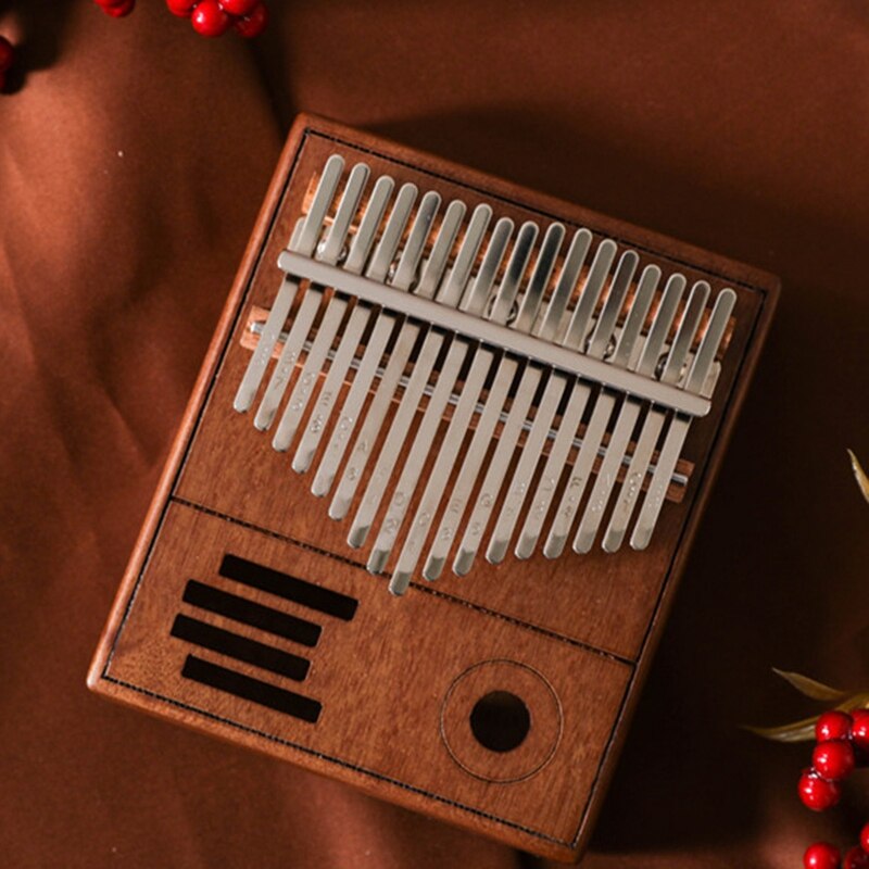 17 tangenter kalimba tommelfingerklaver, bærbart fingerklaver kalimba, musikinstrument til voksne / børn / begyndere