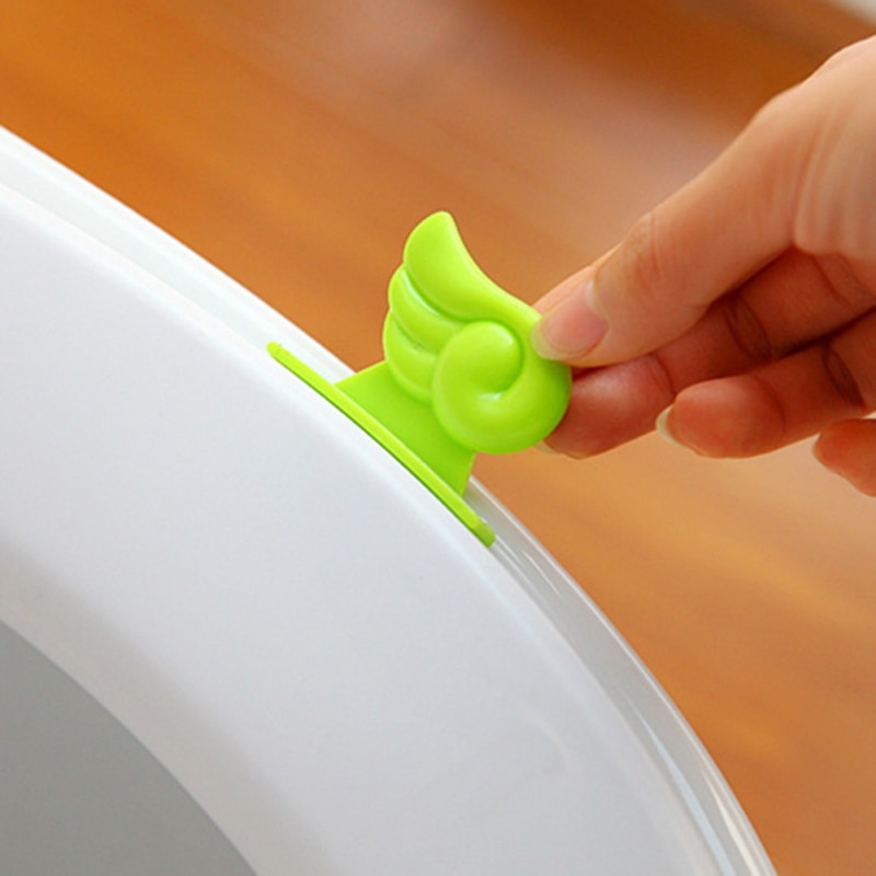 1pcs Bath Seat Toilet Lifting Device Bathroom Clamshell Lid Manual Toilet Seat Supplies