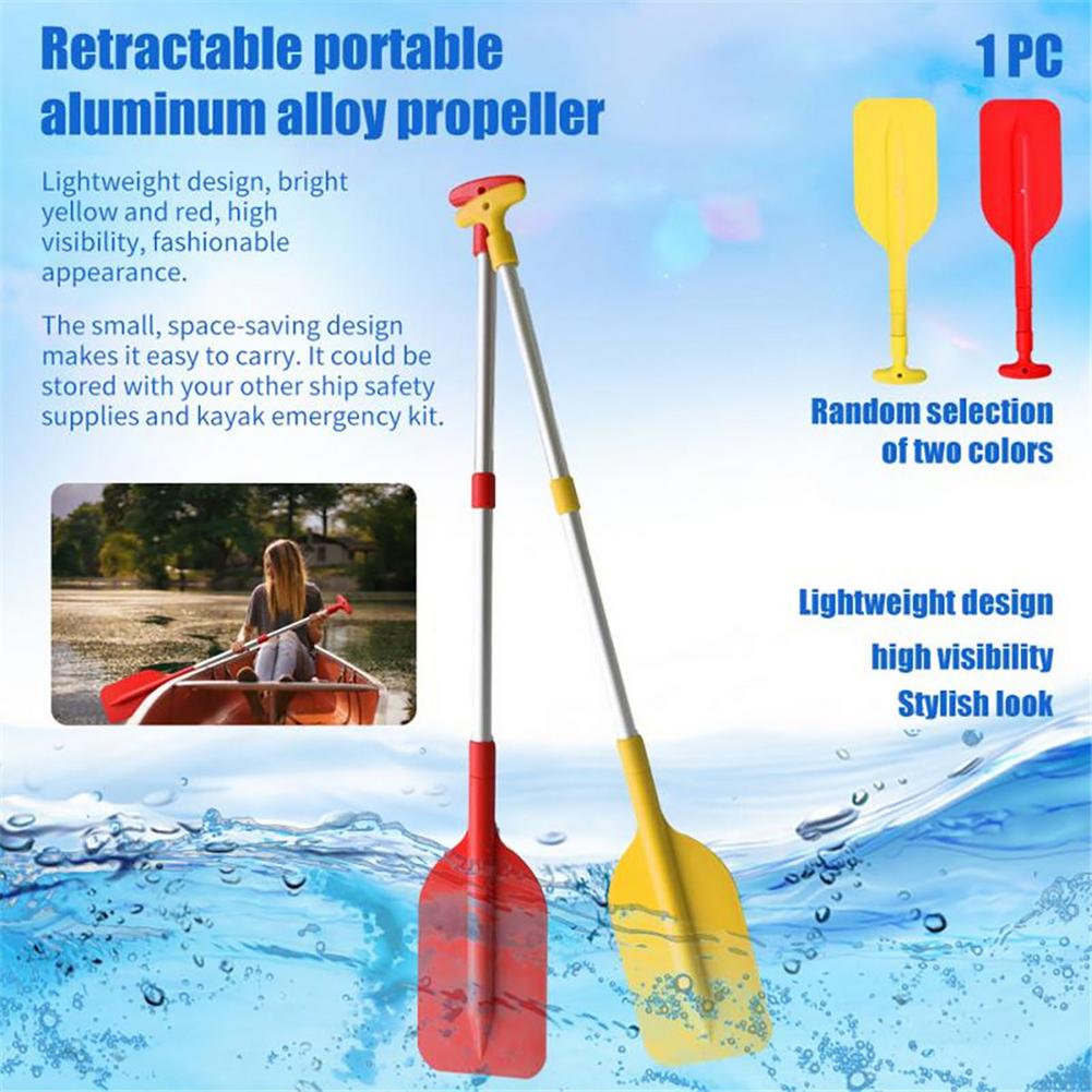 1Pcs Telescopic Paddle Portable Collapsible Adjustable Aluminum Alloy Oar Safety Boat Accessories Kayak Paddle