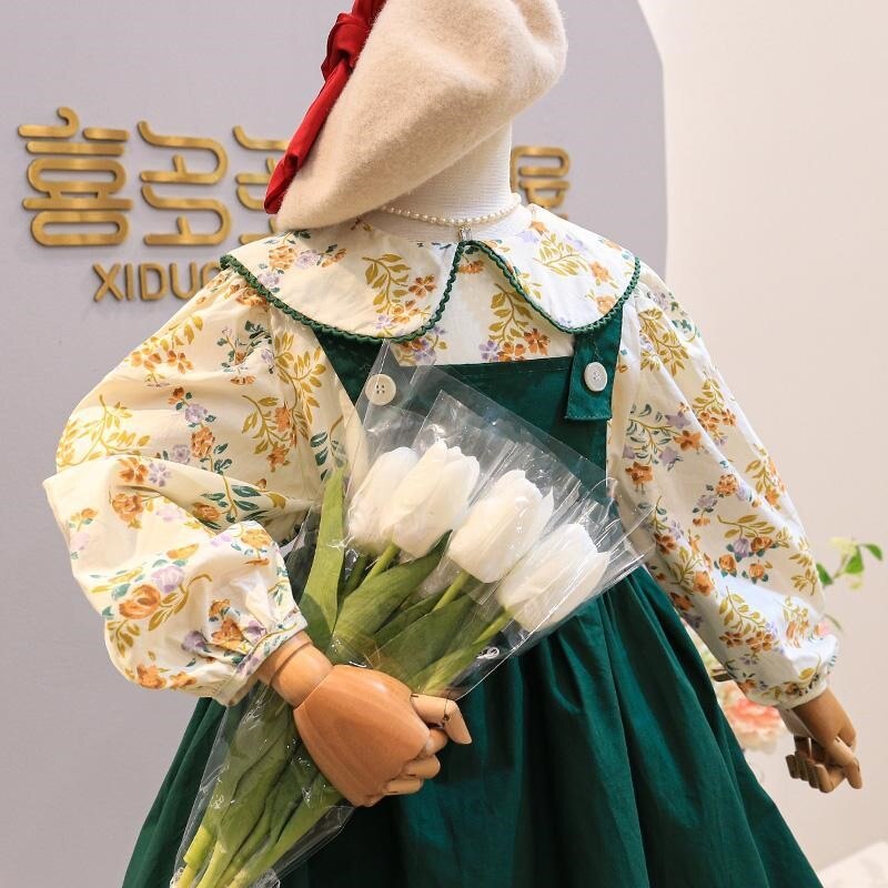 Tessuto fai-da-te per modelli di cucito per abiti ragazza abito per bambini modello ragazza abbigliamento camicette per bambini camicette camicetta