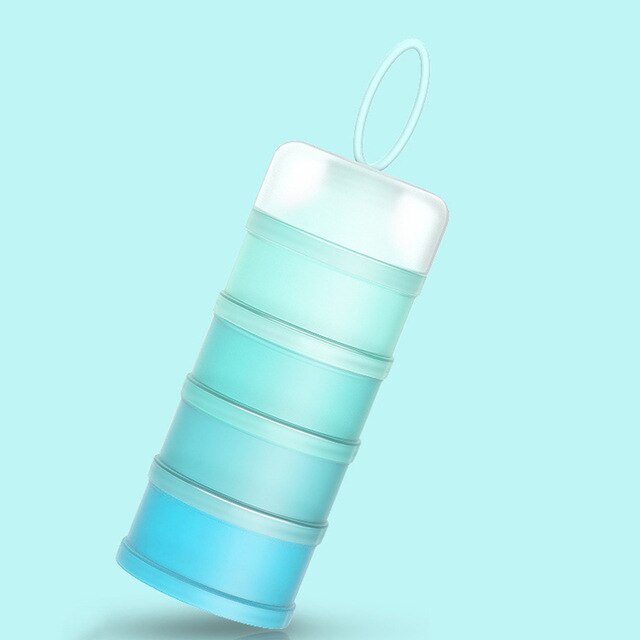 Baby Food Box Mix Container Food Container Milk Powder Container Reusable Formula Dispenser Snack Box Storage: Blue