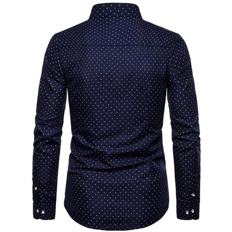 Sommer mænds business casual langærmet skjorte slim skjorte stor størrelse mænds skjorte