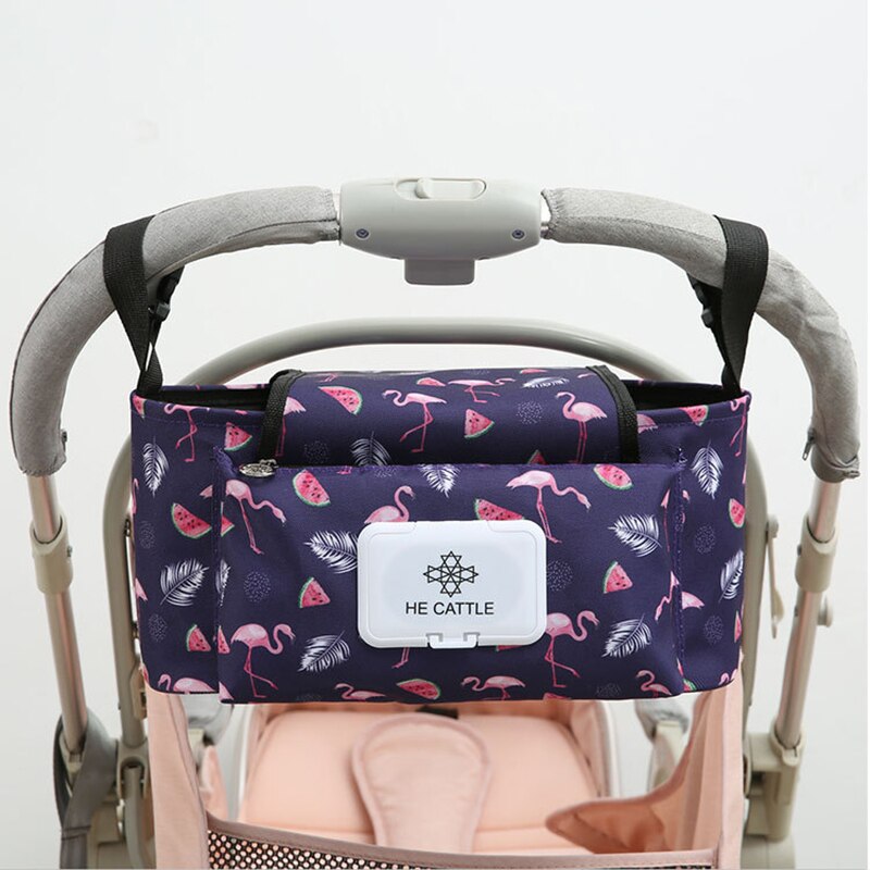 Kinderwagen Organisator Tas Mummie Luiertas Baby Kinderwagen Buggy Winkelwagen Opknoping Tas Waterdicht Afneembare Handtas Kinderwagen Accessoires: color673