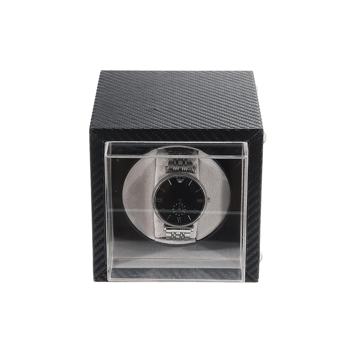 Automatic Watch Winder Case Mute Motor Carbon Fiber Watches Display Box Storage Watches Accessories Collection Box Organizer