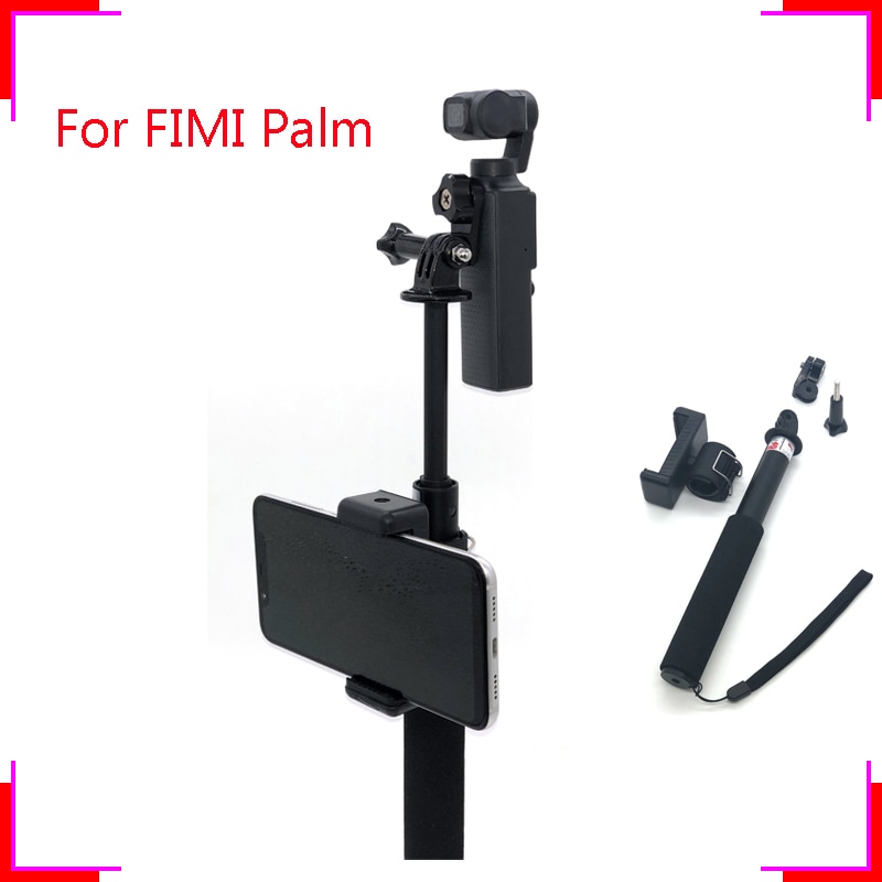 FIMI Palm 2 Selfie Stick set Extension Pole tripod Foldable Stabilizer Rod Monopod gimbal Holder clip 1/4inch Tripod Screw Mount