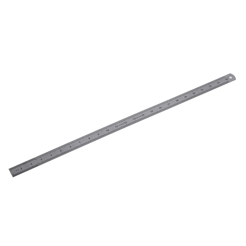 Stainless Steel 60cm 23.6 Inch Measuring Long Straight Ruler