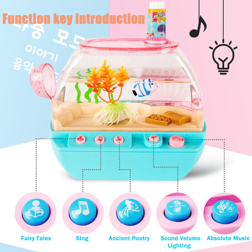 Simulatie Elektrische Fishs Tank Speelgoed Set Interessante Kinderen Aquarium Vissen Play Speelgoed Interactieve Game Kinderen