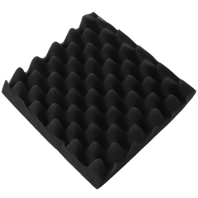 Caja de espuma de aislamiento acústico para huevos, tratamiento de aislamiento acústico, cuña de perfil de huevo, 25x25x5cm