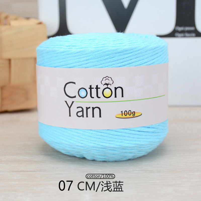 1Pc 100g 100% Cotton hand knitting yarn soft Crochet Yarn knit threads For Sweater Scarf blanket hat crocheting line amigurumi: Gold