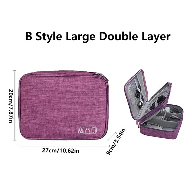 Stoß feste digitale Aufbewahrung tasche Elektronik geräte Zubehör Digitalis ierung Pack wasserdichte USB-Ladegerät Stecker Kabel Organizer Tasche: MULTI
