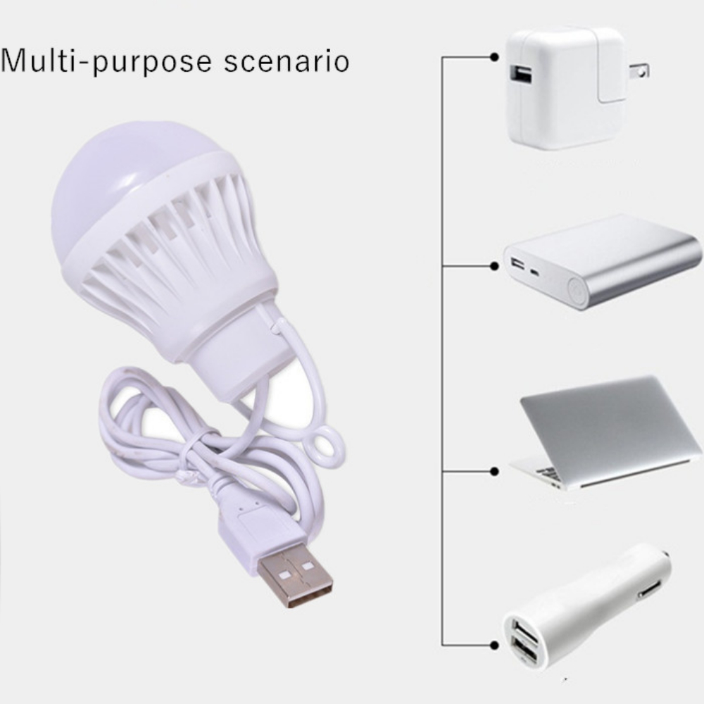 Bærbar campinglampe 3w/5w/7w 5v usb mini magnetisk lampe led natlampe til pc/notebook usb-grænseflade campingtur