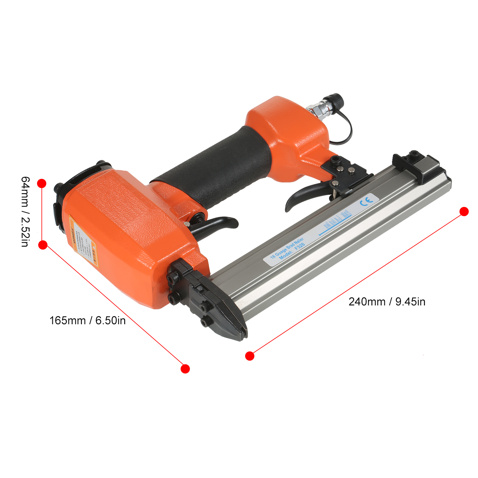 23 Gauge Micro Pin Nailer 1/2 Inch to 1 Inch Air Nailer Pneumatic Finishing Stapler Air Power Nil Gun for Woodworking Furniture: Type 2