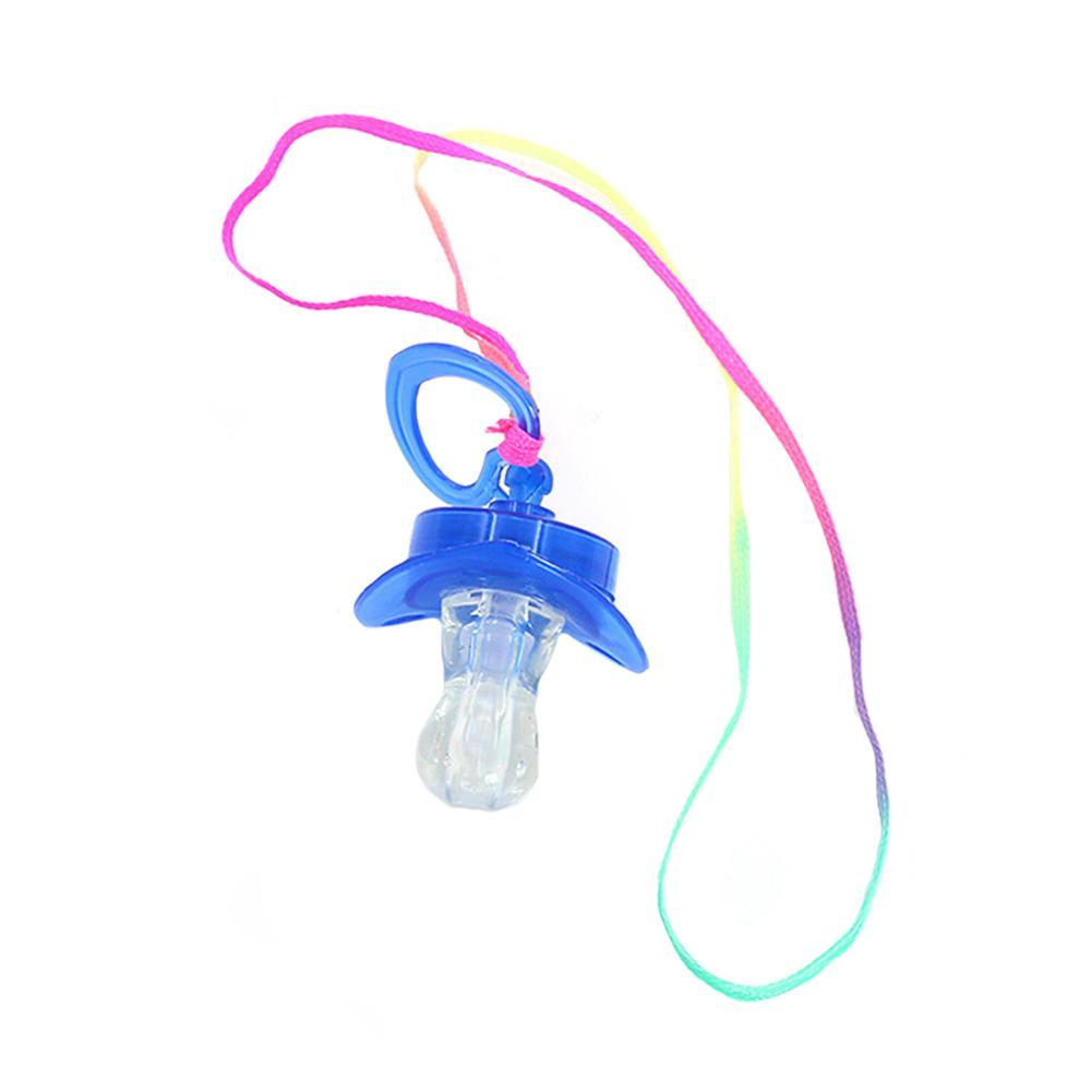 Chupete de luz LED juguetes colorido luminoso para niños y niñas, silbato con acollador, juguete para , 1 unidad