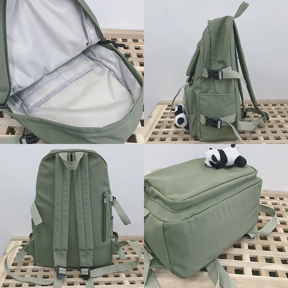 Student Reizen Vrouwen Rugzak Waterdicht Nylon Leuke Schooltas Meisje Kawaii Boek Rugzak Laptop Vrouwelijke Mode Tas Dames Luxe