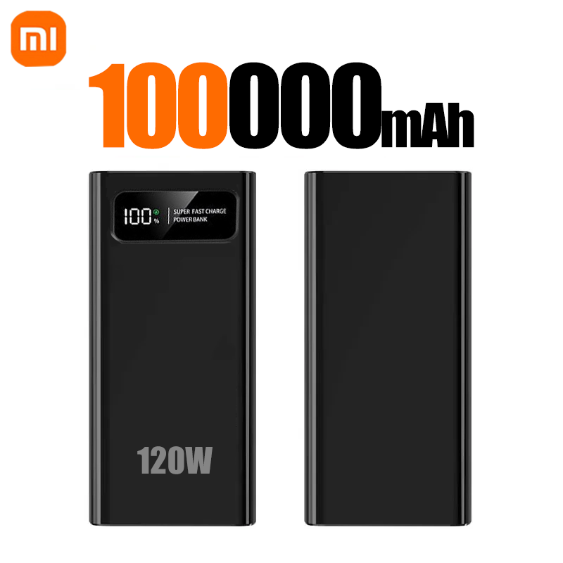 Xiaomi 120W PowerBank Super Fast Charging 200000mAh Large Capacity Portable Emergency Battery Supply Mobile Power For IPhone: Red