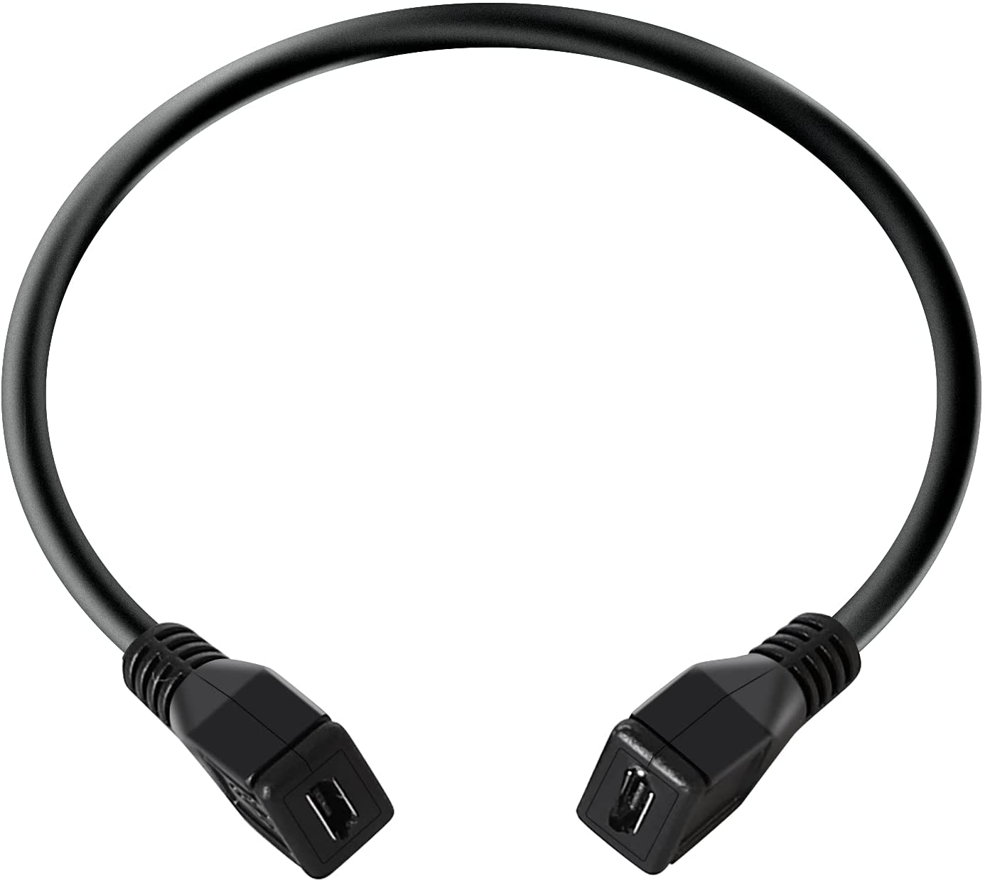 25cm USB 2.0 Micro 5 Pin 5P Female to Female Socket Short Extension Adapter Cable