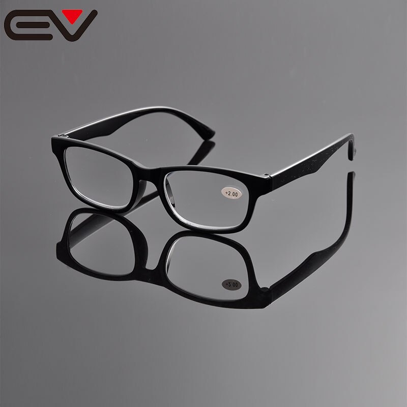 Leesbril gafas de lectura leesbril mannen lui dioptrie bril met doos + 1.0 + 1.5 + 2.0 + 2.5 + 3.0 + 3.5 + 4.0 EV1105