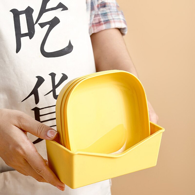 Gbsc 5 Stks/set Voor Keuken Plastic Voedsel Saus Schotel Kleine Azijn Smaak Board Snack Platen Creatieve Ronde Huishouden Fruitschaal