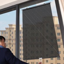 Universal Roller Blinds Suction Cup Sunshade Blackout Curtain Car Bedroom Kitchen Office Window Sun-shading Curtains Nail-free