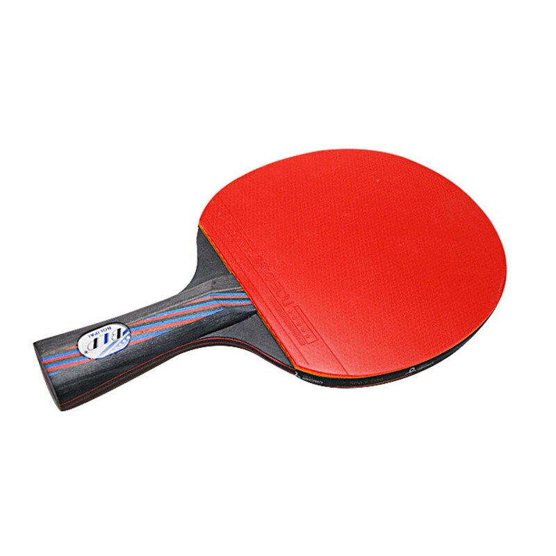 2 stk bordtennis bat racket dobbelt ansigt bumser i lang kort håndtag ping pong padle ketcher sæt med taske 3 bolde