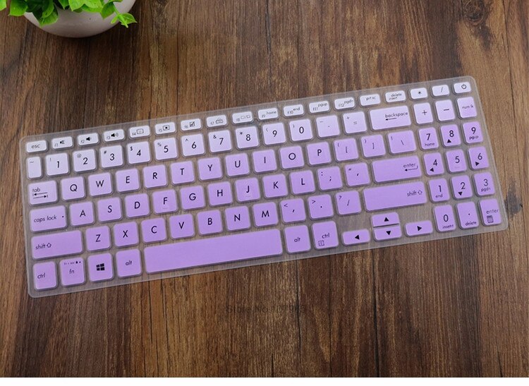 Silicone Keyboard Cover Skin Protector For ASUS VivoBook 15 F515J F515JA F515JP F515EA F515EP F515 JA X515JF X515 MA 15.6 inch: GradualPurple