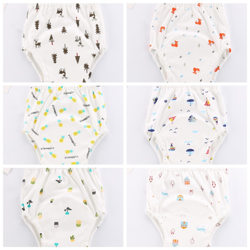 Cotton Reusable Baby Training Pants Infant Shorts Underwear Cloth Diaper Nappies Baby Waterproof Potty Training panties 6-16Y M