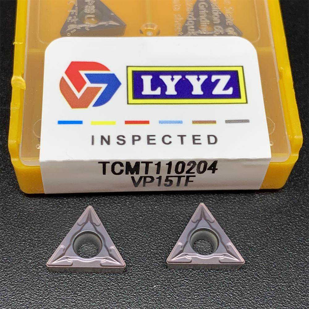 10PCS TCMT110204 VP15TF/UE6020/US735 Carbide Blade External Turning Tool CNC Lathe Turning Insert,For Steel Stainless Steel