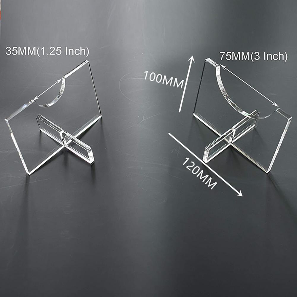 2 Stuks Clear Acryl Wall Mounted Display Stand Honkbalknuppel Rack Tafeltennis Stok Horizontale Hanger Opslag Houder Beugel