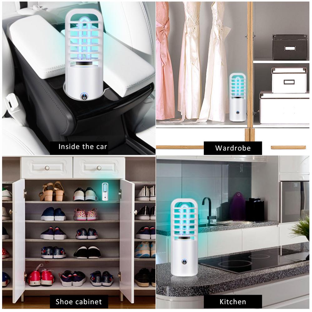Portable UV Light Desinfection Lamp USB Rechargeable Ultraviolet Ozone Lamp Sanitizer Bulb Clean Air Kill Mite Bactericidal lamp
