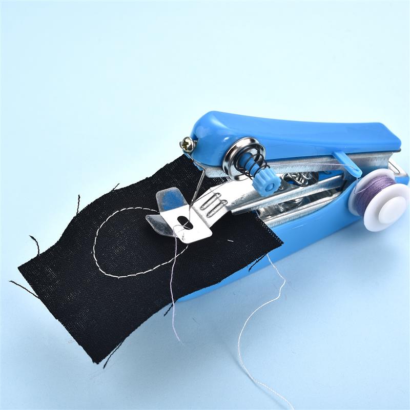 1pc Portable Mini Manual Sewing Machine Simple Operation Sewing Tools Sewing Cloth Fabric Handy Needlework Tool Accessories