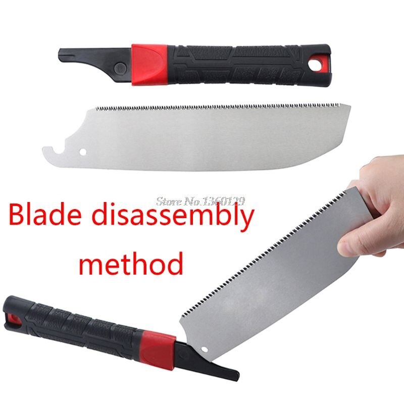 Woodworking 3-edge Teeth Hand Saw SK5 Carbon Steel Tenon Fine Tooth Wood Cutter Cutting Tool for Gardening &amp;